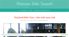 Desktop Screenshot of blog.vietnambiketours.com